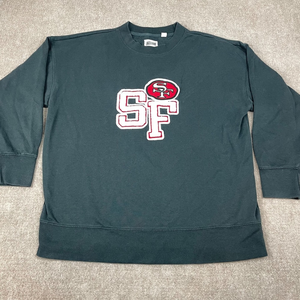 San Francisco 49ers Football NFL Tailgate Sweatshirt Mens Large Charcoal Gray
